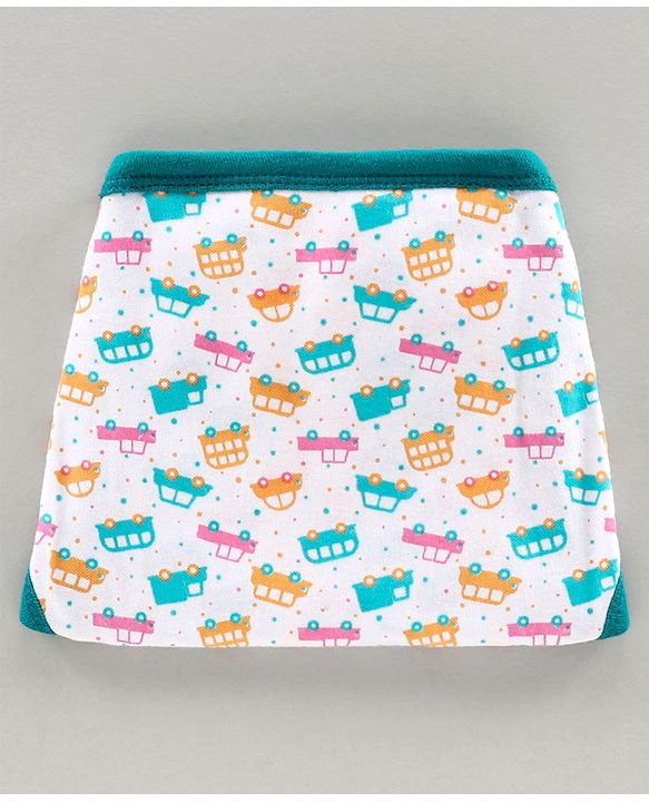 Babyhug Interlock Cloth Nappy Set of 5 Extra Small - Vehicle Print