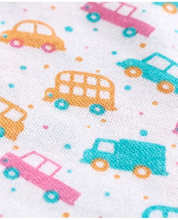 Babyhug Interlock Cloth Nappy Set of 5 Extra Small - Vehicle Print