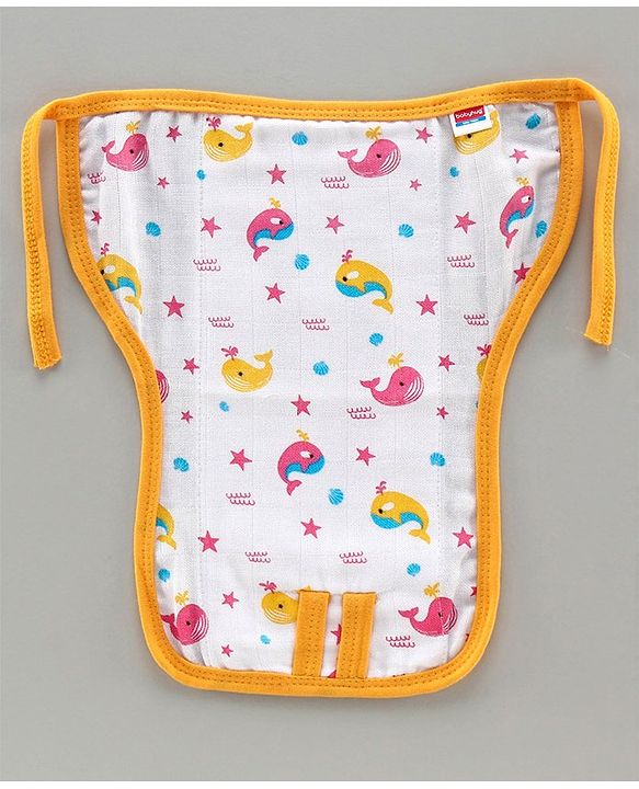 Babyhug Muslin Cloth Nappy Set of 5 Extra Small - Multicolor Printed