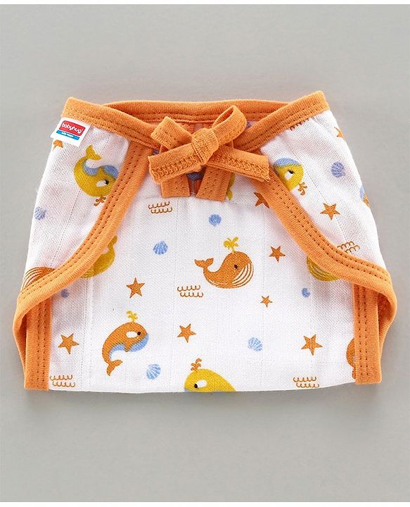 Babyhug Muslin Cloth Nappy Set of 5 Extra Small - Multicolor Printed
