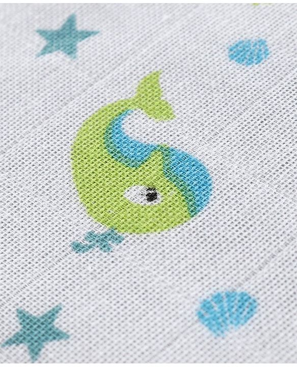 Babyhug Muslin Cloth Nappy Set of 5 Small - Multicolor Printed