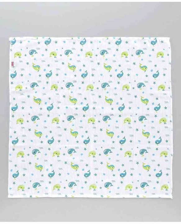 Babyhug Muslin Cloth Nappy Set of 5 Small - Multicolor Printed