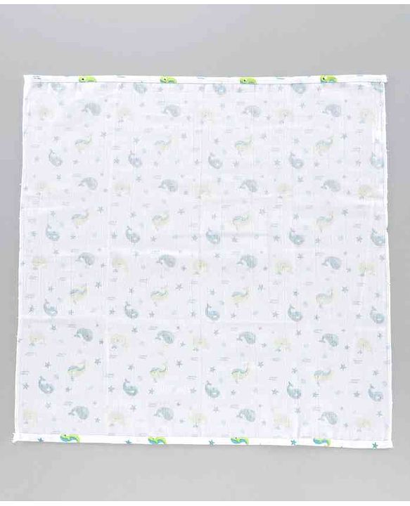 Babyhug Muslin Cloth Nappy Set of 5 Small - Multicolor Printed