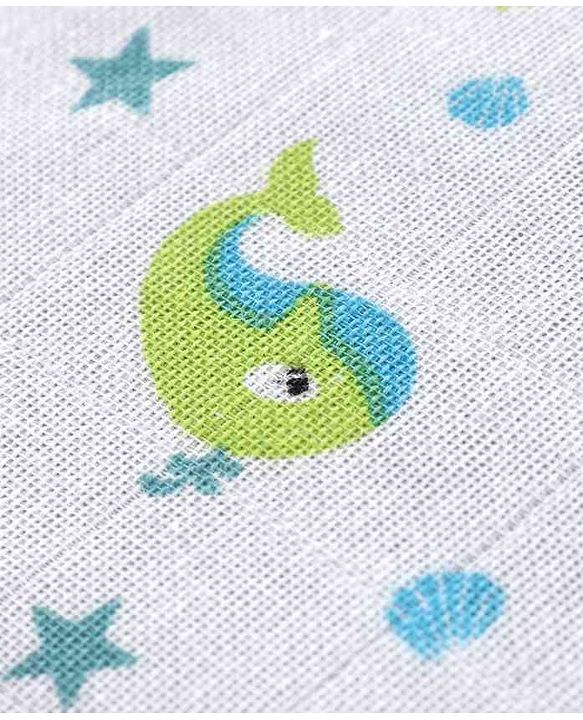 Babyhug Muslin Cloth Nappy Set of 5 Small - Multicolor Printed