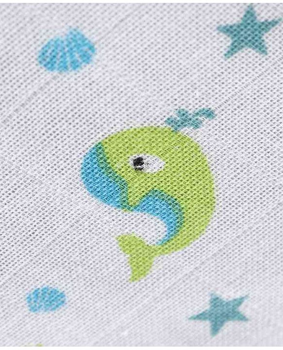 Babyhug Muslin Cloth Nappy Set of 5 Small - Multicolor Printed