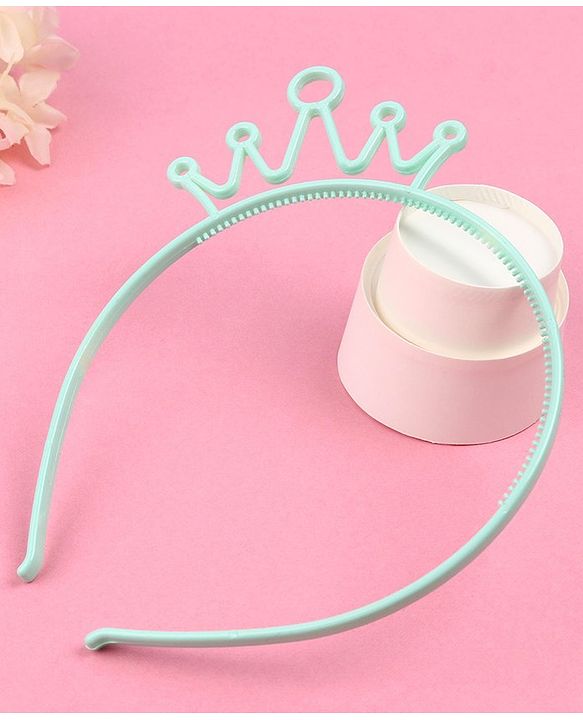 Babyhug Hair Band Crown Applique - Green