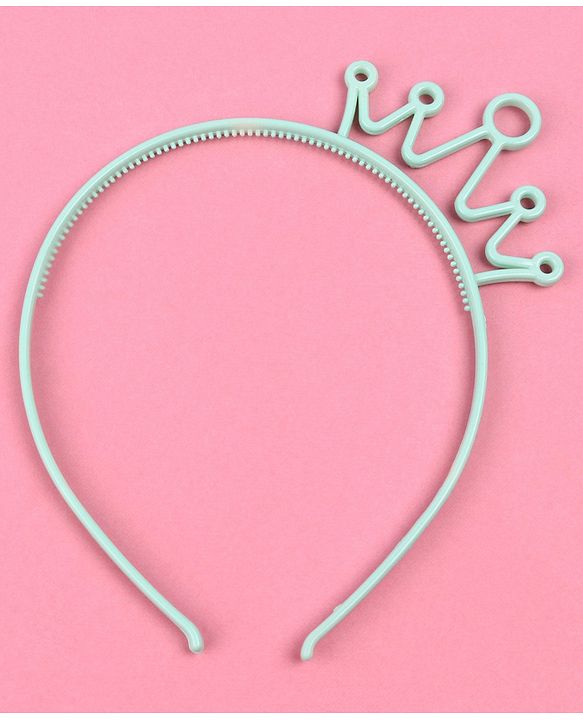 Babyhug Hair Band Crown Applique - Green