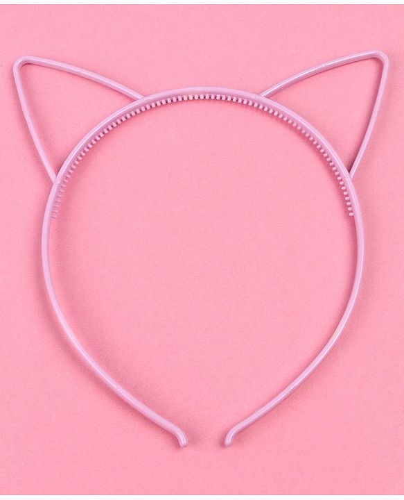 Babyhug Hair Band Cat Ear Applique - Purple