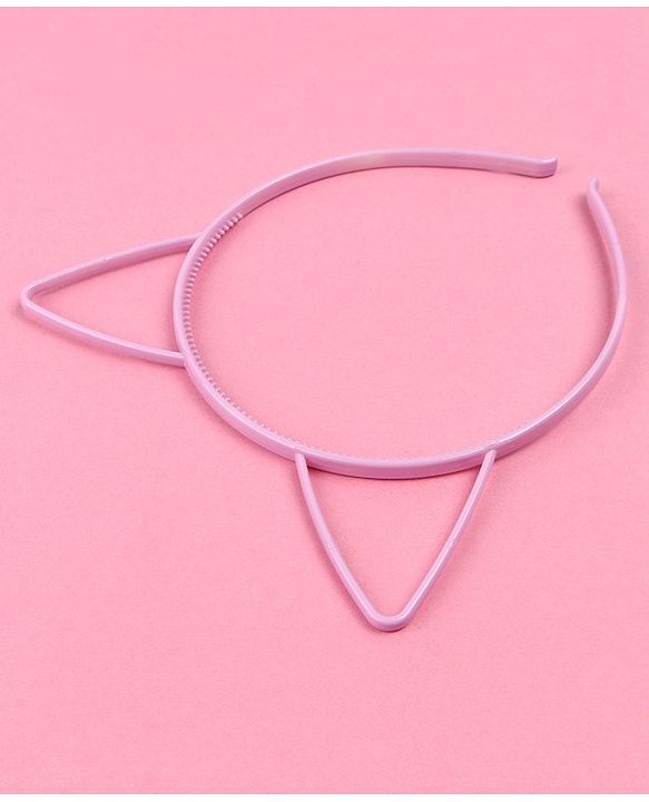 Babyhug Hair Band Cat Ear Applique - Purple