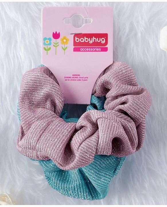 Babyhug Hair Rubber Band Pack of 2 - Pink & Blue