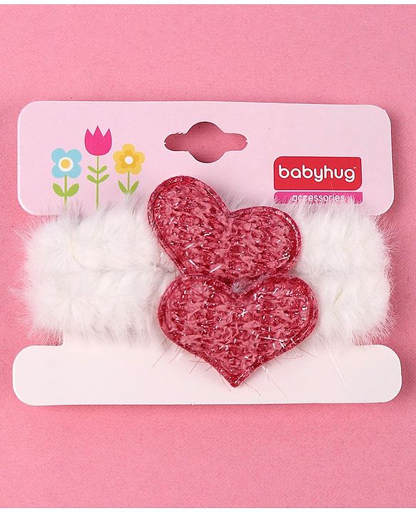 Babyhug Hair Rubber Band 2 pcs - White