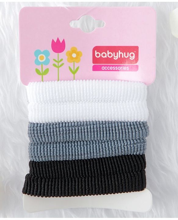 Babyhug Hair Rubber For Pony Tail 6 pc