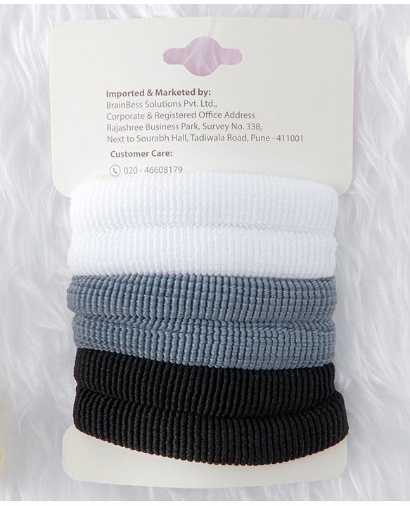 Babyhug Hair Rubber For Pony Tail 6 pc