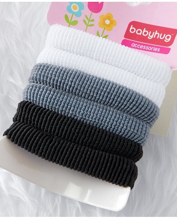 Babyhug Hair Rubber For Pony Tail 6 pc