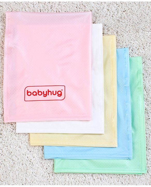 Babyhug Plastic Sheet Small Size Pack of 5 - Multicolor