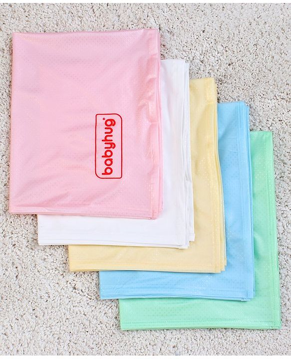 Babyhug Plastic Sheet Small Size Pack of 5 - Multicolor