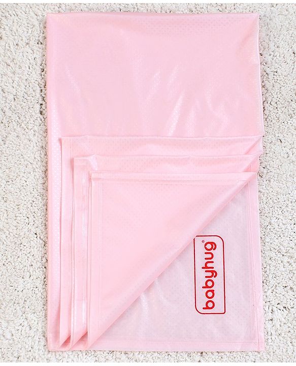 Babyhug Plastic Sheet Large Size  - Pink