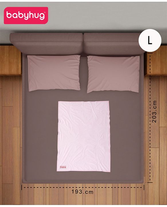 Babyhug Plastic Sheet Large Size  - Pink