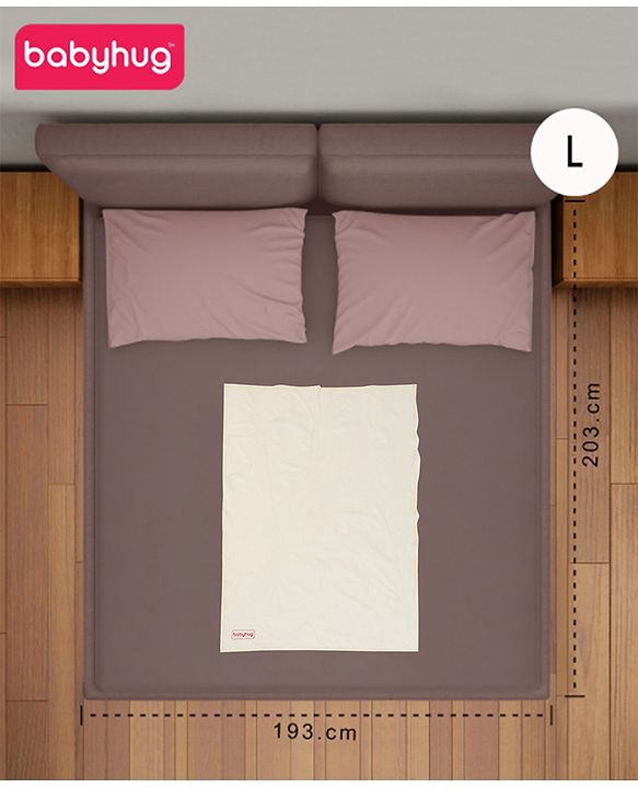 Babyhug Plastic Sheet Large Size  - Pink