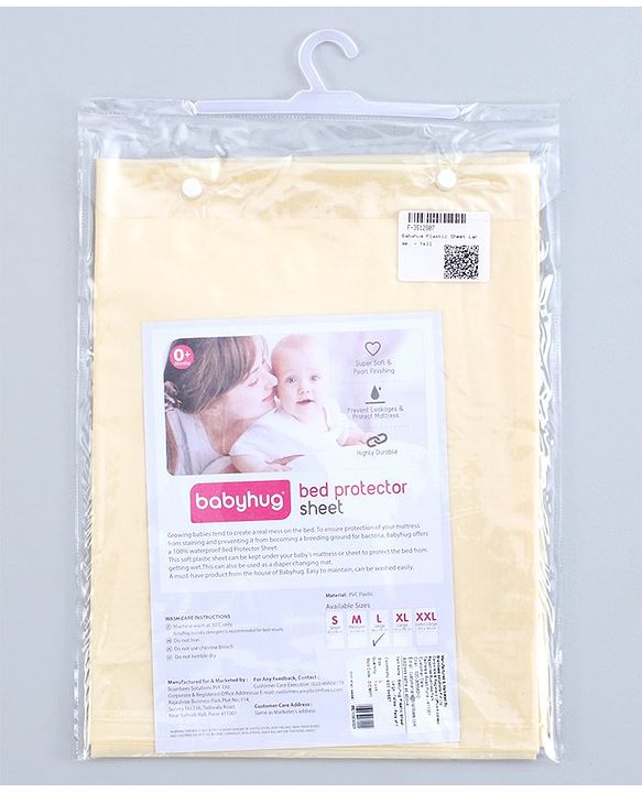 Babyhug Plastic Sheet Large Size  - Pink