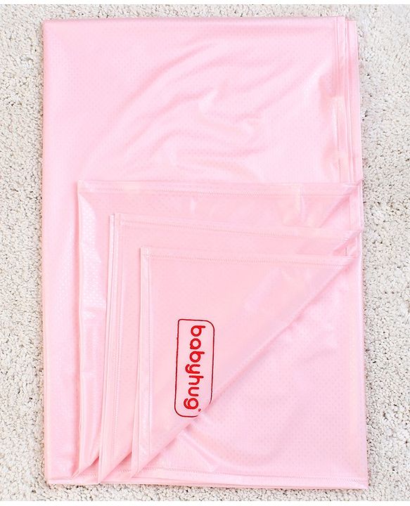 Babyhug Plastic Sheet Large Size  - Pink