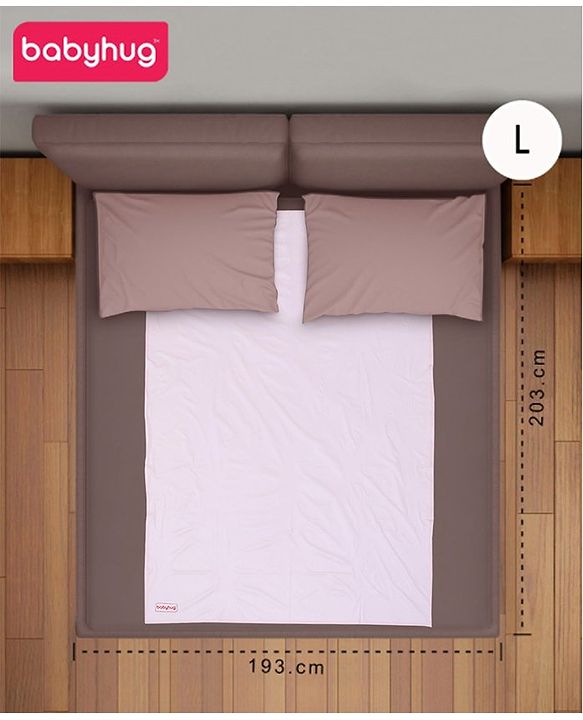 Babyhug Plastic Sheet Large Size  - Pink