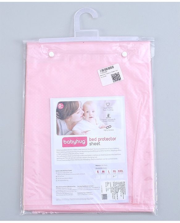 Babyhug Plastic Sheet Large Size  - Pink