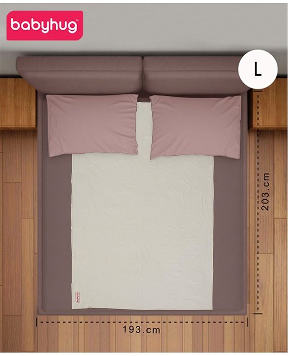 Babyhug Plastic Sheet Large Size  - Pink