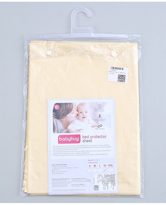 Babyhug Plastic Sheet Large Size  - Pink