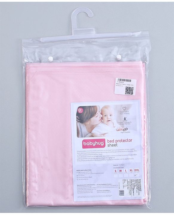 Babyhug Plastic Sheet Large Size  - Pink