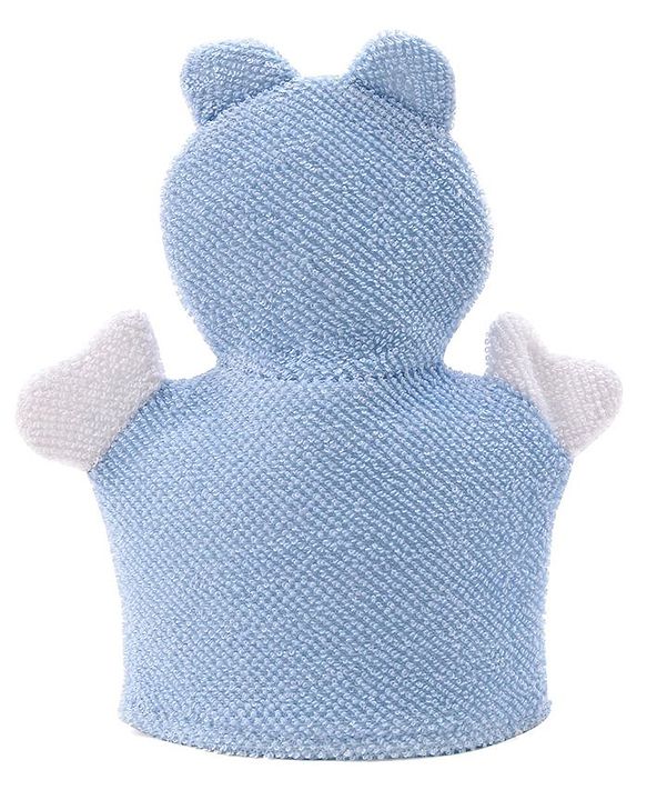 Babyhug Duck Shape Bath Glove With Attached Loofah - Yellow
