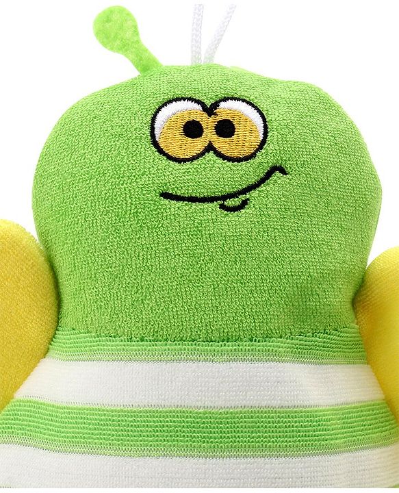 Babyhug Bee Shape Bath Glove - Green
