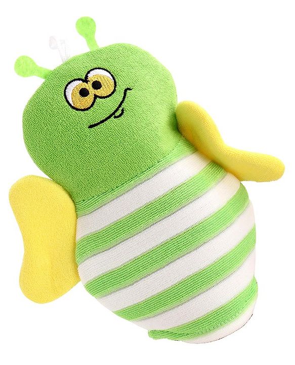 Babyhug Bee Shape Bath Glove - Green