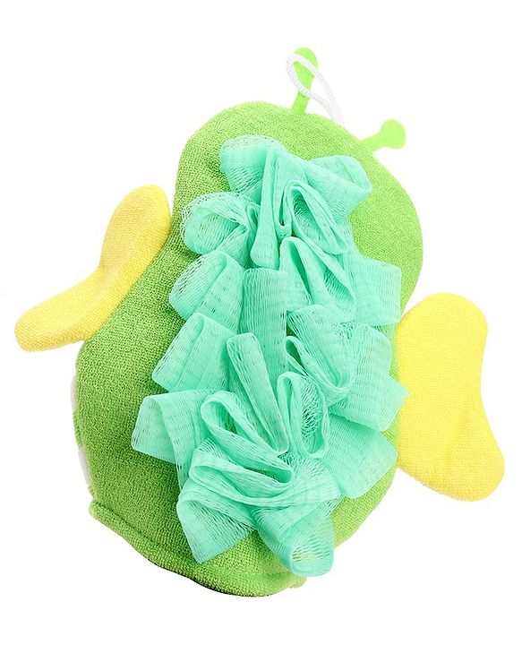 Babyhug Bee Shape Bath Glove - Green
