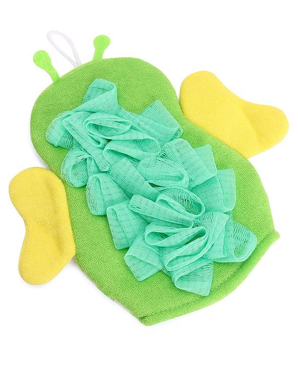 Babyhug Bee Shape Bath Glove - Green