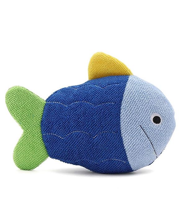 Babyhug Fish Shape Bath Glove - Blue