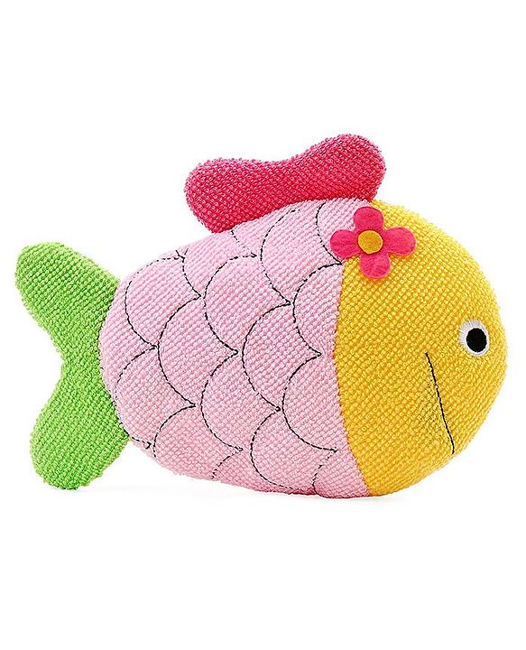 Babyhug Fish Shape Bath Glove - Blue