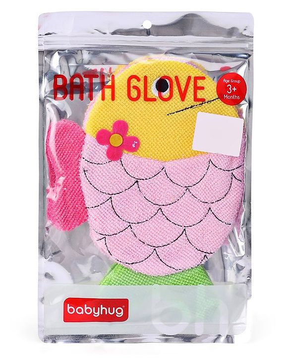 Babyhug Fish Shape Bath Glove - Blue