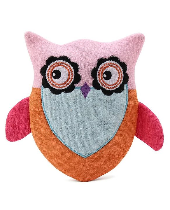 Babyhug Owl Shape Bath Glove - Orange