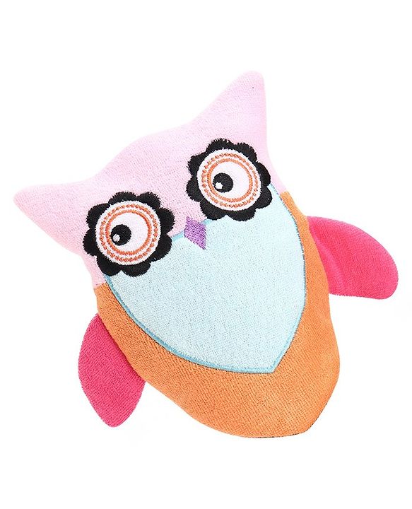 Babyhug Owl Shape Bath Glove - Orange