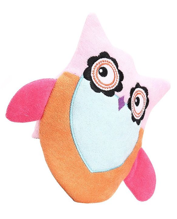Babyhug Owl Shape Bath Glove - Orange