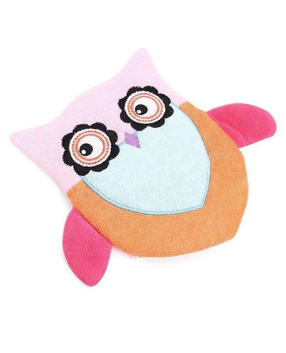 Babyhug Owl Shape Bath Glove - Orange