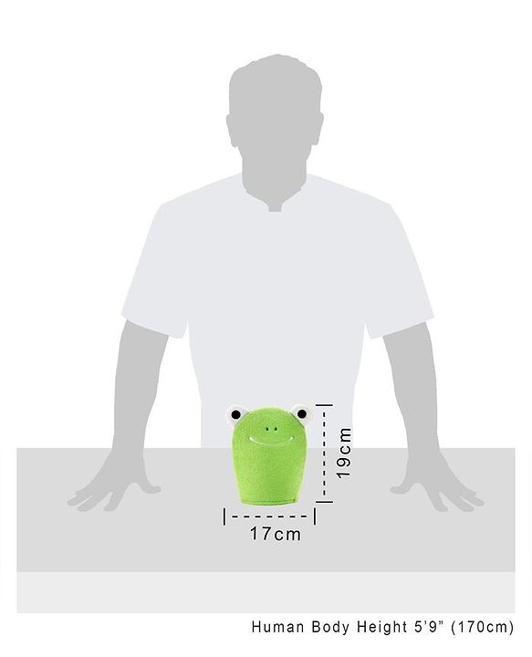 Babyhug Froggy Design Bath Glove - Green
