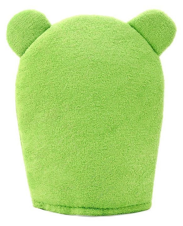Babyhug Froggy Design Bath Glove - Green