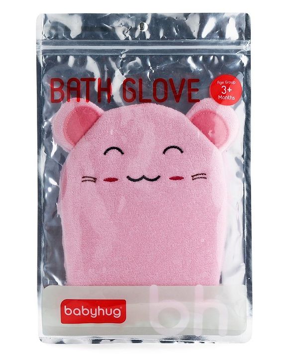 Babyhug Bath Glove - Pink