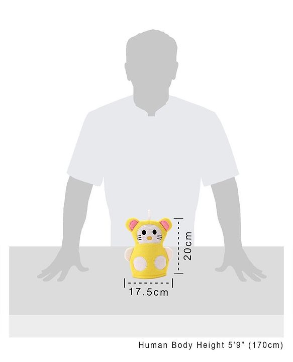 Babyhug Bath Glove - Yellow & White