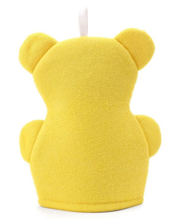 Babyhug Bath Glove - Yellow & White