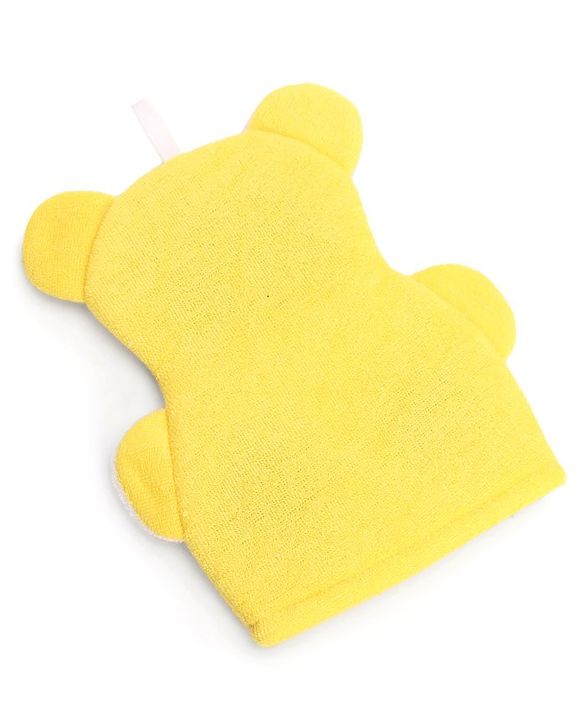 Babyhug Bath Glove - Yellow & White
