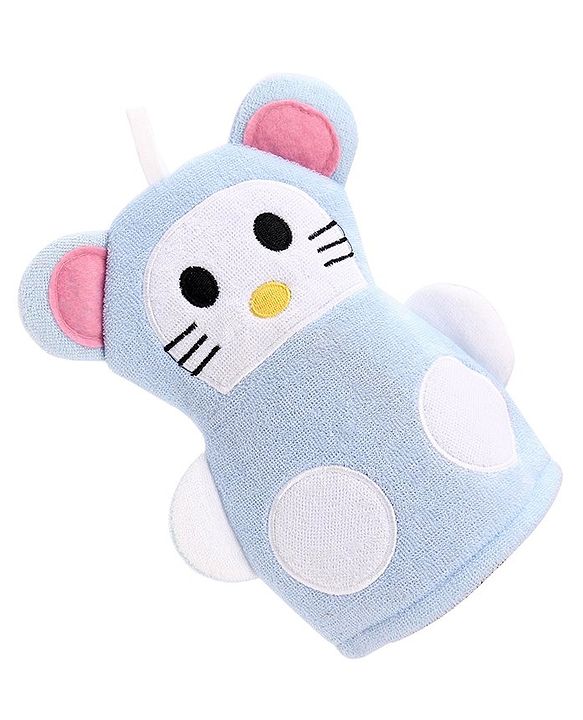 Babyhug Bath Glove - Yellow & White