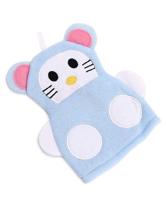 Babyhug Bath Glove - Yellow & White